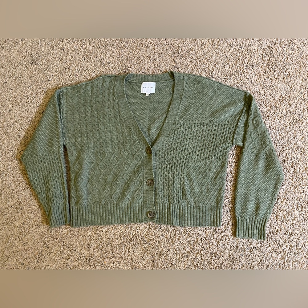 Oversized Crop Cardigan